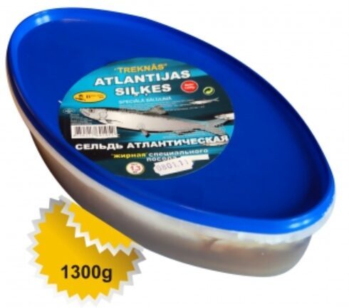 Bērzciems Atlantijas siļķes speciālā sālījumā 1300 g